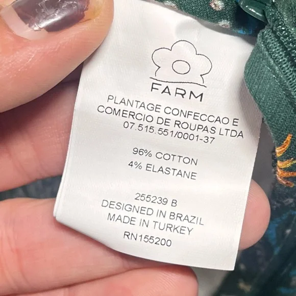 FARM Rio Anthropologie Womens Small Fernanda Flared Pants Cotton Star Bird Print